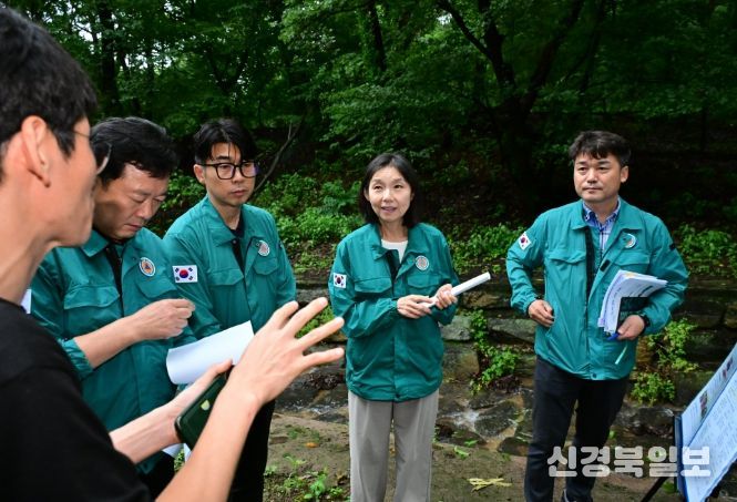 산사태 취약 지역 현장점검하는 최호정 의장