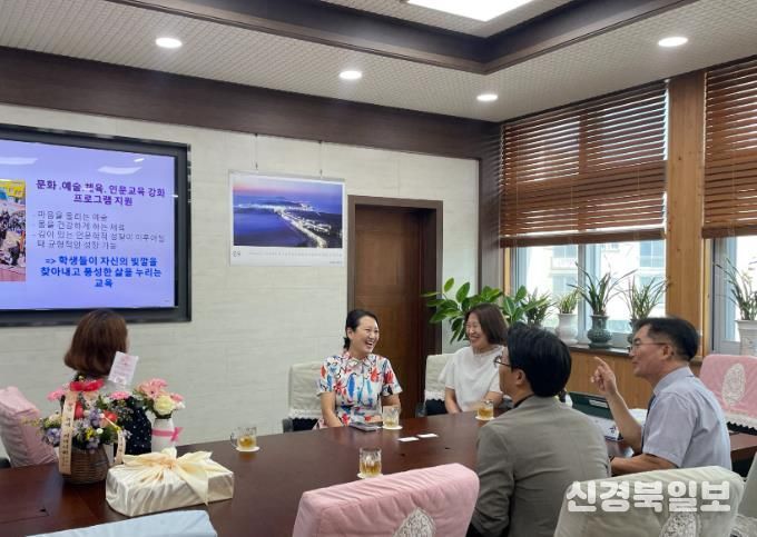 김지용 서산교육장, 녹색어머니회 임원단 간담회 열어