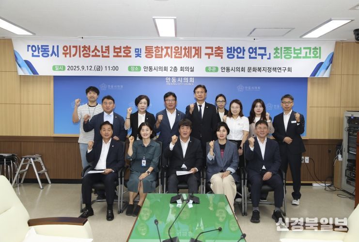 안동시위기청소년보호및 통합지원체계구축 방안연구 최종보고회