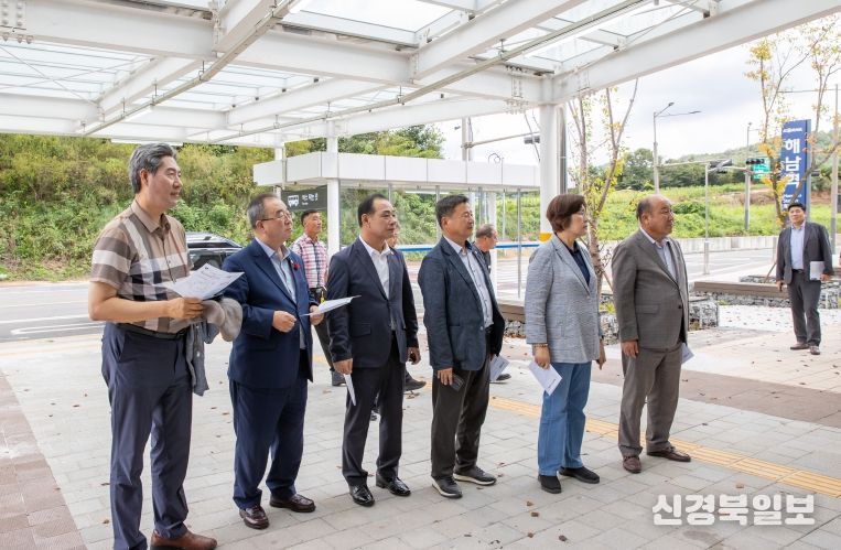 해남군의회, 목포보성선 개통 앞두고 해남역 사전 방문