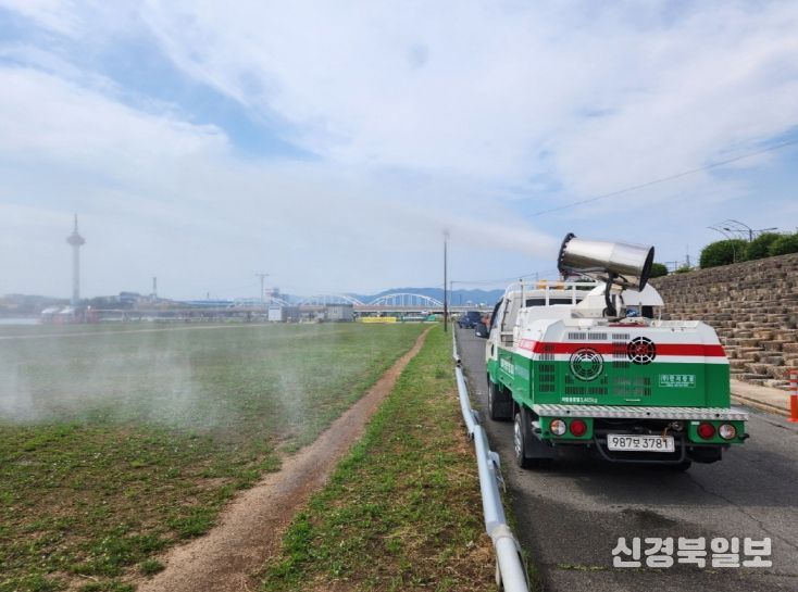 포항시 가을철 방역활동 현장