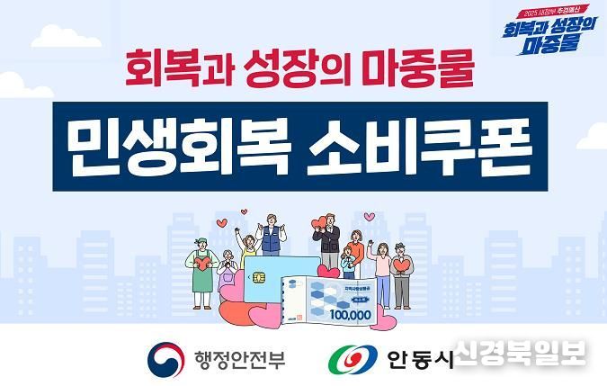 안동시, 민생회복 소비쿠폰(2차), 22일부터 신청하세요!