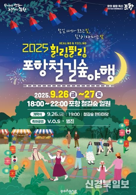 2025 포항철길숲야행 홍보 포스터 이미지.
