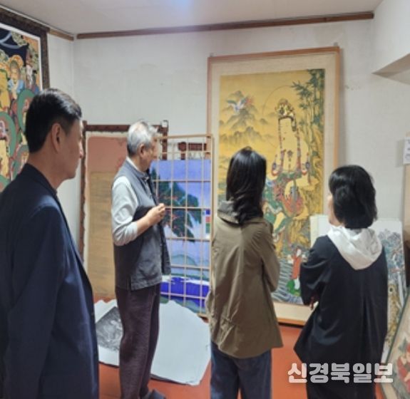 경상북도 무형유산 보유자 불화장(佛畵匠) 김종섭 공개행사