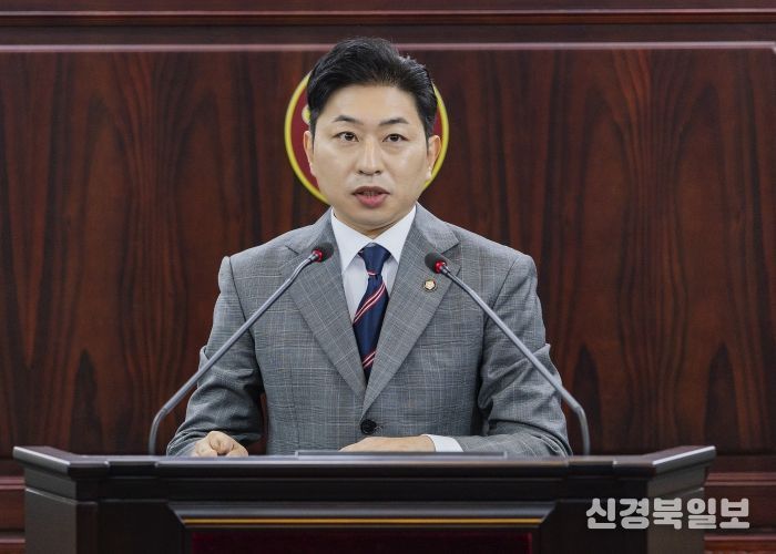 김종복 의원 5분 발언 모습