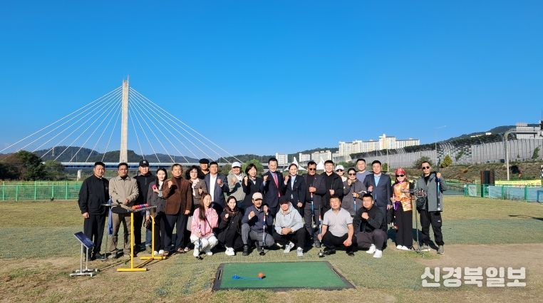 몽골 헹티 아이막 도지사 일행 파크골프장 방문