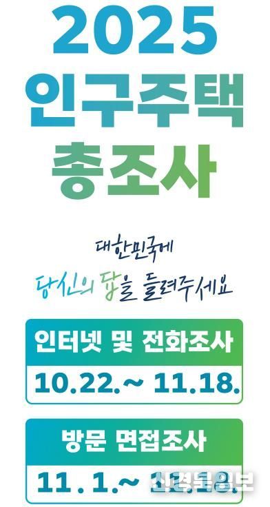 안동시, 2025 인구주택총조사 통계조사원 사칭 주의