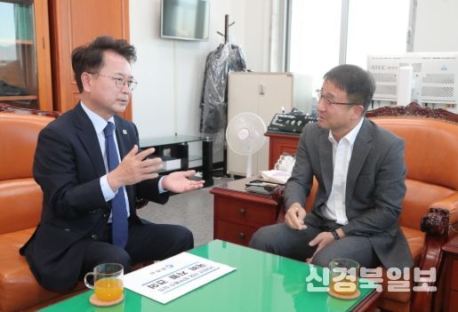 육동한 시장 국회행… 한병도 예결위원장 면담