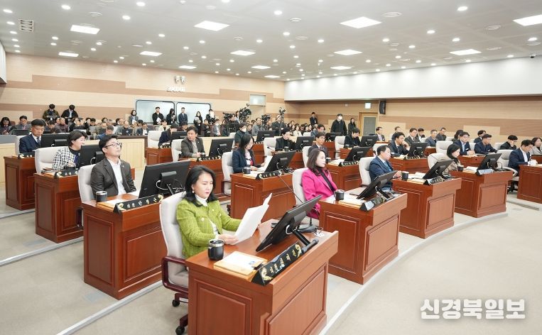 제253회 아산시의회 제2차 정례회 제1차 본회의 장면