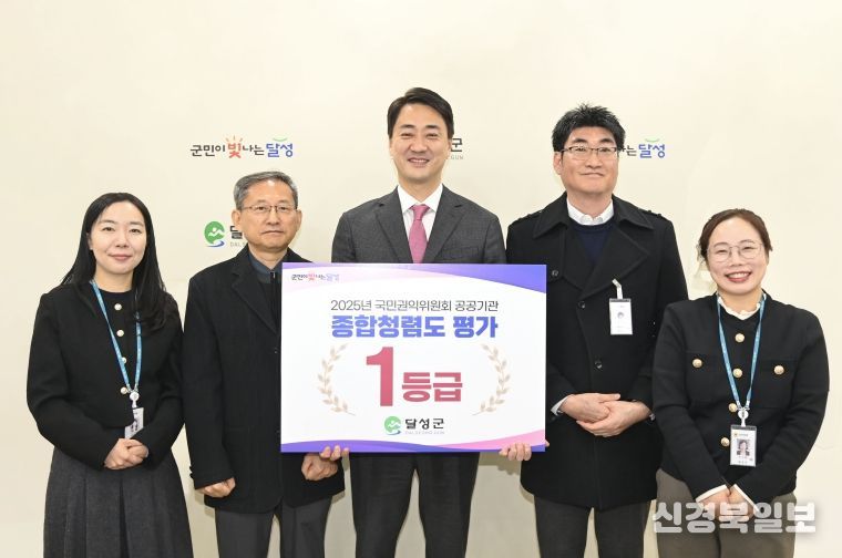 달성군 청렴도 '1등급', TK 기초지자체 유일(최재훈 달성군수, 류준영 법무감사실장 등)