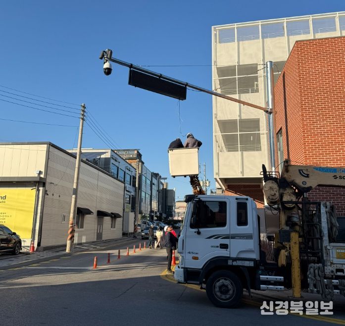 가흥신도시 주차타워 인근 불법 주·정차 단속 CCTV 본격 가동