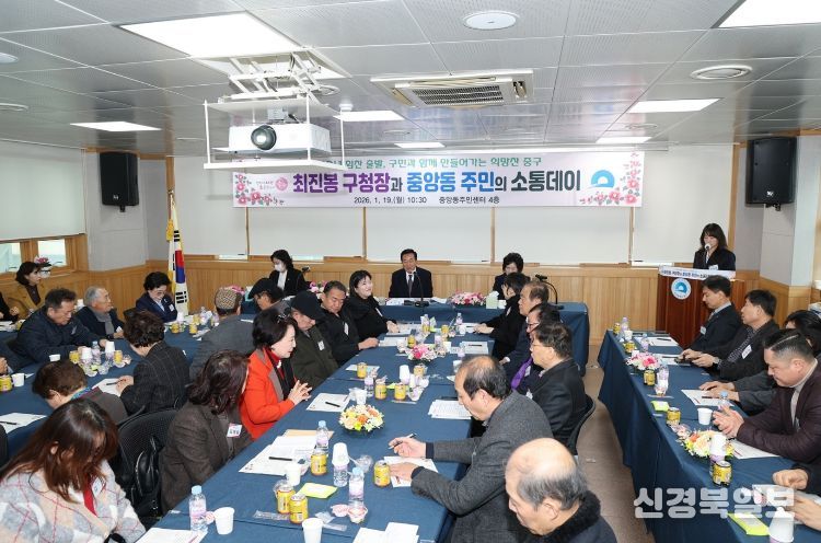 구민과 함께 만들어가는 행복 중구, 동 연두방문 시작