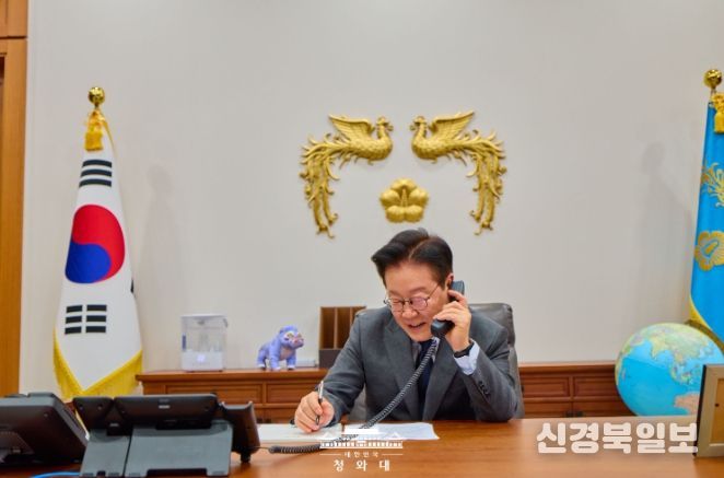 한-카타르 정상 통화 (청와대)