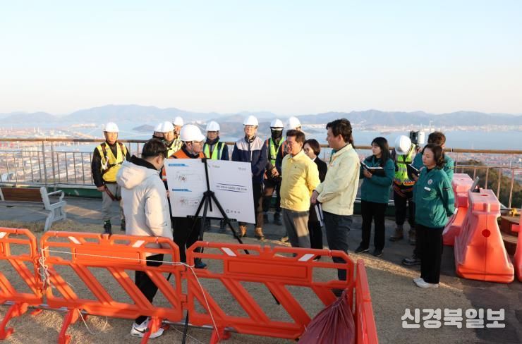 광양시 구봉산 명소화(체험형 조형물) 사업 현장 점검 홍보소통실(현장사진)