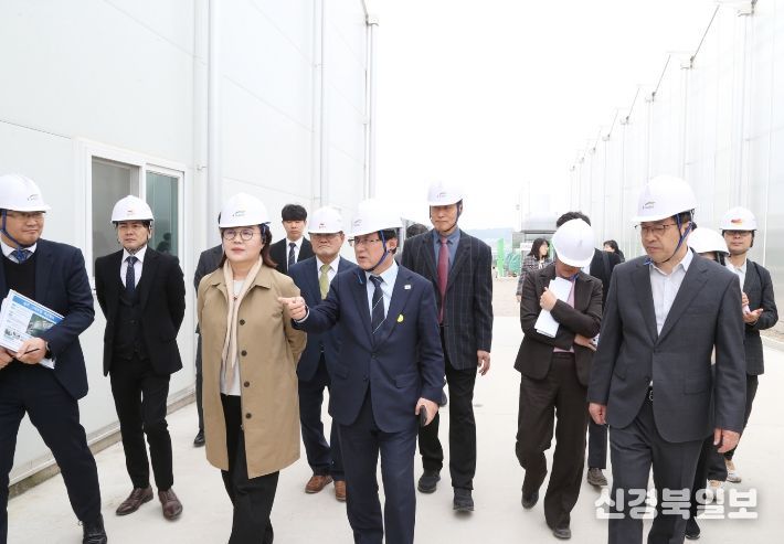기후에너지환경부 장관, 상주시 스마트팜혁신밸리 수열에너지 도입 현장 방문